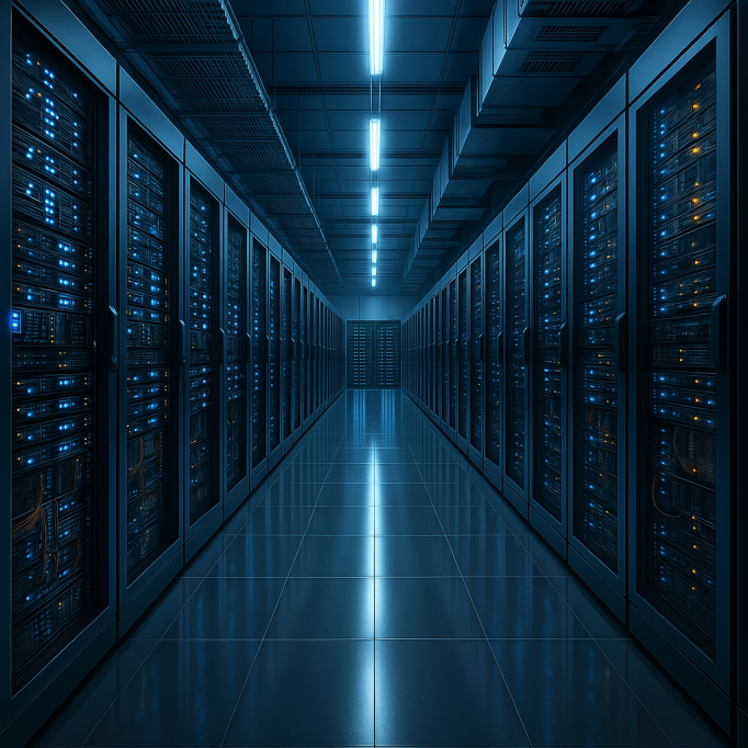 data center image generated by co-pilot